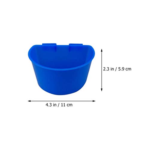 DOITOOL Rabbit Water Dispenser 10pcs Thicken Bird Food Feeder Water Feeder, Universal Plastic Hanging Bowl Cups for Pigeon Poultry Roosters Parakeet, 4. 32 X 2. 91 Bunny Feeder