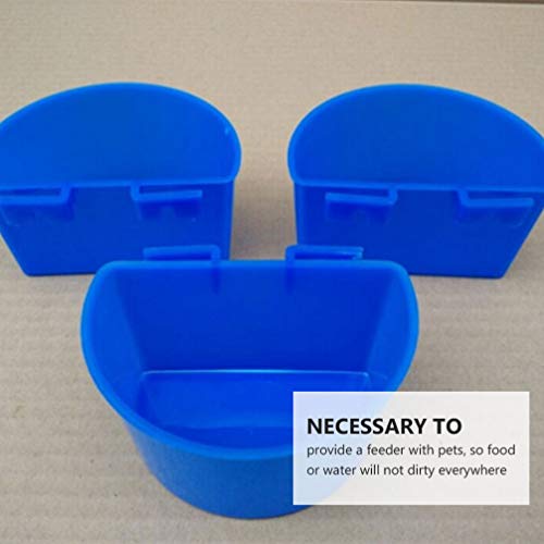 DOITOOL Rabbit Water Dispenser 10pcs Thicken Bird Food Feeder Water Feeder, Universal Plastic Hanging Bowl Cups for Pigeon Poultry Roosters Parakeet, 4. 32 X 2. 91 Bunny Feeder