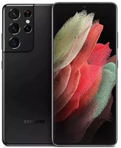 samsung galaxy s21 ultra 5g | g998u android cell phone | us version smartphone | pro-grade camera, 8k video, 108mp high res | 128gb, phantom black - verizon locked - (renewed)