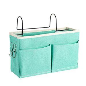 ujln bedside caddy/bedside storage bag hanging organizer for bunk and hospital beds,dorm rooms bed rails,can be placed glasses,books,mobile phones,keys,daily supplies (f-style)