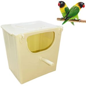 Parrot Breeding Box Hanging Bird Nest Bird Cage Plastic House Mating Box Lovebird Parakeet Cockatiel Budgie Conure