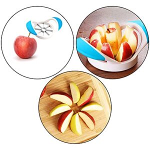 Laxon Fruit & Vegetable Corers,Apple Slicer,Sharp Corrosion Resistance Apple Cutter,Use for Apple,Pear,Orange,Lemon and Other Fruits,Blue