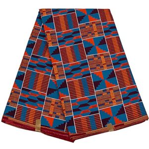 african fabric 100% cotton ankara kente print fabric 6 yards for party dress 1405
