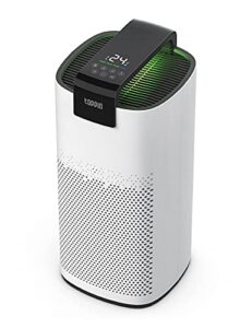 toppin air purifiers for home large room hepa filter large air purifier for bedroom office whole house true h13 air cleaner capture 99.97% dust odors allergic smoke pets dander up to 2050ft² tpap005