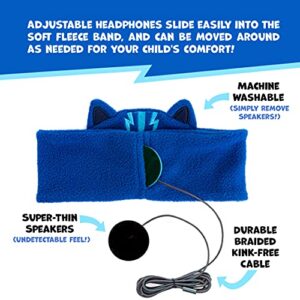 PJ Masks Catboy Kids Headphones by CozyPhones - Over The Ear Headband Headphones - Volume Limited with Thin Speakers & Soft Fleece Headband