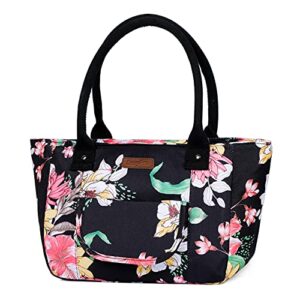 besypro insulated lunch tote bag for women reusable lunch box large cooler bags for adults office work school picnic beach flower