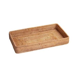 uxzdx handmade rattan woven straw woven storage basket desktop storage box storage box storage basket (size : small)