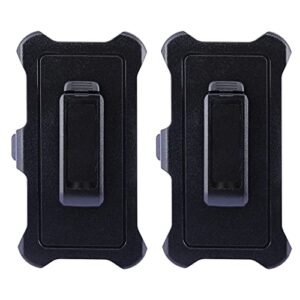 2 Pack Replacement Belt Clip Holster Compatible with OtterBox Defender Series Case for Apple iPhone 12/12 Pro (6.1")