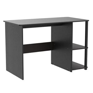 shw cyrus home office desk with shelves, espresso