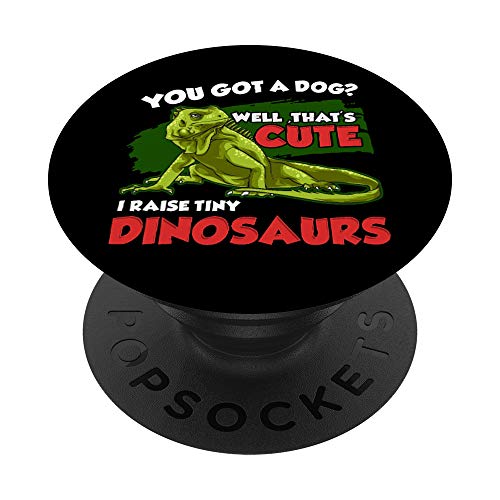 Funny Iguana Gift Pet Lizard Humor Reptile Graphic PopSockets Swappable PopGrip