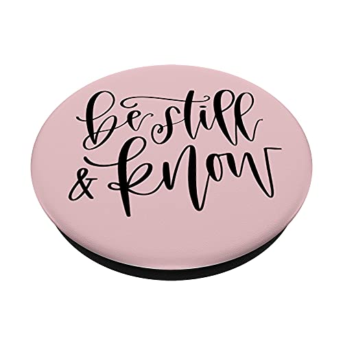 Be still & know JLZ066 PopSockets Swappable PopGrip