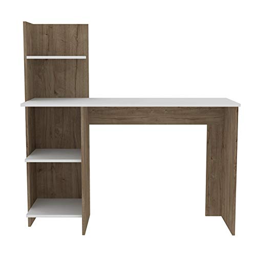 TUHOME Vilna 120 Desk Engineered Wood Desks in Multi-Color