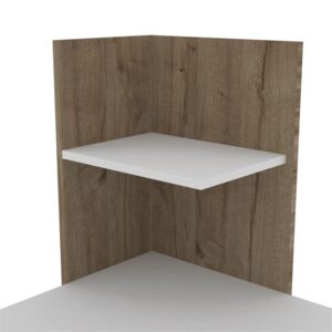 TUHOME Vilna 120 Desk Engineered Wood Desks in Multi-Color