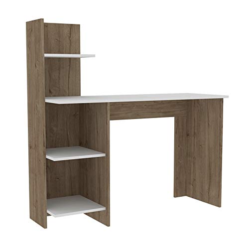 TUHOME Vilna 120 Desk Engineered Wood Desks in Multi-Color