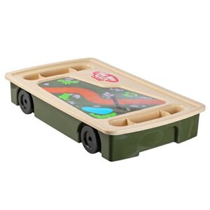 tim mee toy giant underbed storage container w/wheels & play surface us made