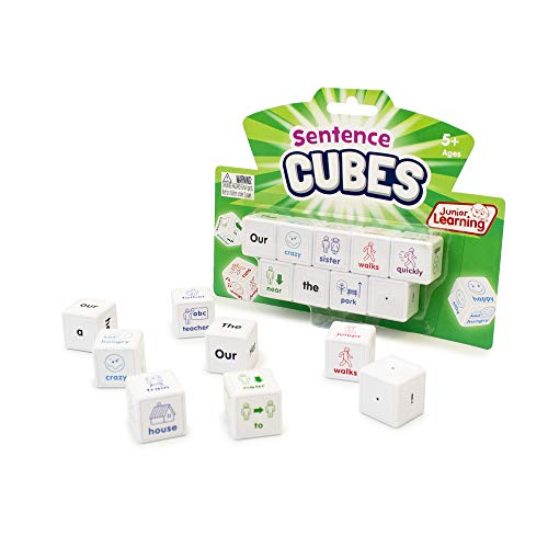 Junior Learning JL644 Sentences Cubes, Multicolor