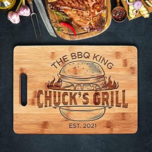 Gifts for Dad, Personalized Dad Cutting Board, Gifts For Dad, Grill Master | 9 Designs | Dad Gifts from Daughter, Wife - Grandpa Gifts from Grandchildren