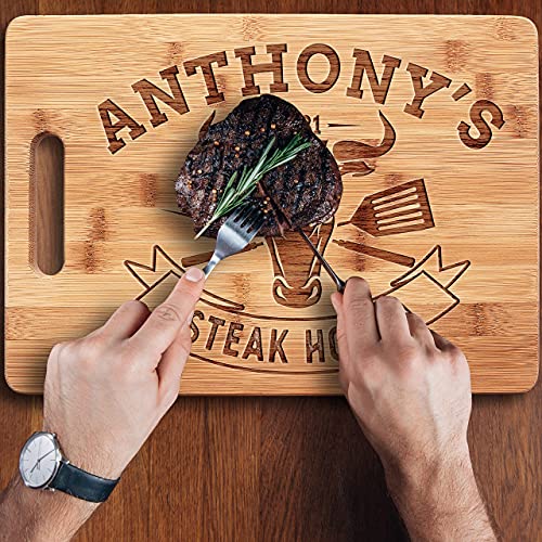 Gifts for Dad, Personalized Dad Cutting Board, Gifts For Dad, Grill Master | 9 Designs | Dad Gifts from Daughter, Wife - Grandpa Gifts from Grandchildren