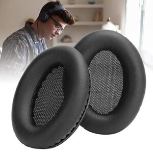 Goshyda Headphone Pad Ear Pad,for Edifier H840 H850,for Denon D1100,Headset Pad Cover,bass Performance,Leather Replacement Headphone Pad(Black)