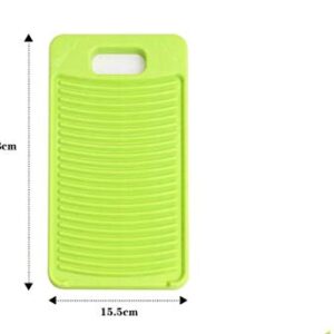 ZYAMY Antiskid Mini Washboard Plastic Washing Board Household for Students Clothes Clean Laundry, Green