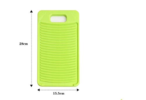 ZYAMY Antiskid Mini Washboard Plastic Washing Board Household for Students Clothes Clean Laundry, Green