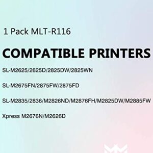 MM MUCH & MORE Compatible Drum Unit Replacement for Samsung MLT-R116 R116 to use with Xpress M2625 M2875FW M2625D M2825DW M2835DW M2875FD M2885FW Printer (1-Pack)