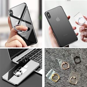 5 Pack Cell Phone Ring Holder Stand Transparent Phone Ring Holder 360° Degree Rotation Finger Ring Kickstand Compatible Various Mobile Phones or Phone Cases