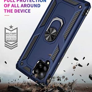 SKTGSLAMY Samsung A42 5G Case,Galaxy A42 5G Case,with Screen Protector,[Military Grade] 16ft. Drop Tested Cover with Magnetic Kickstand Car Mount Protective Case for Samsung Galaxy A42 5G, Blue