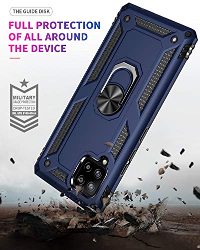 SKTGSLAMY Samsung A42 5G Case,Galaxy A42 5G Case,with Screen Protector,[Military Grade] 16ft. Drop Tested Cover with Magnetic Kickstand Car Mount Protective Case for Samsung Galaxy A42 5G, Blue