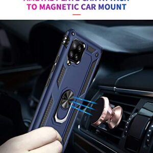 SKTGSLAMY Samsung A42 5G Case,Galaxy A42 5G Case,with Screen Protector,[Military Grade] 16ft. Drop Tested Cover with Magnetic Kickstand Car Mount Protective Case for Samsung Galaxy A42 5G, Blue