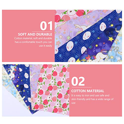 BESPORTBLE Quilting Fabric 10 Sheets Cotton Fabric Japanese Style Floral Patchwork Craft Cloth Quilting Sewing Fabric Sheets for DIY Scrapbooking Bag Purse Making Supplies Floral Bedsheets