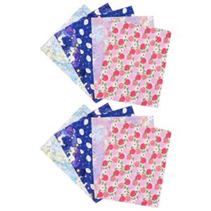 besportble quilting fabric 10 sheets cotton fabric japanese style floral patchwork craft cloth quilting sewing fabric sheets for diy scrapbooking bag purse making supplies floral bedsheets