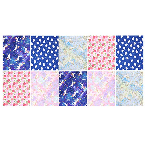 BESPORTBLE Quilting Fabric 10 Sheets Cotton Fabric Japanese Style Floral Patchwork Craft Cloth Quilting Sewing Fabric Sheets for DIY Scrapbooking Bag Purse Making Supplies Floral Bedsheets