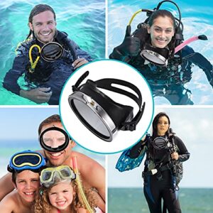 BESPORTBLE Single Lens Snorkel Retro Oval Glass Silicone Scuba Dive Anti- Fog Anti- Leak Wide Vision Diving Swimming Goggles for Men Women