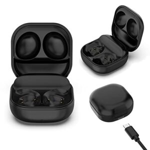 wired charging case compatible with samsung galaxy buds pro only, replacement charger case dock station for galaxy buds pro bluetooth earbuds (black)