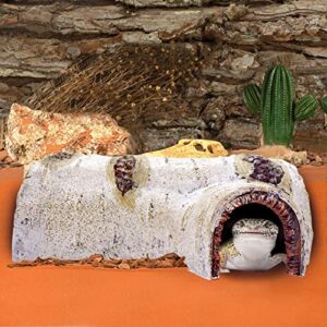 Aufeeky Reptile Hides and Caves, Reptile Hide Birch Tree Bark Trunk, Gecko Hides and Caves for Snake Leopard Gecko Ball Python Bearded Dragon Tortoise Turtle