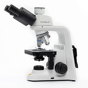 swift stellar 1-t professional lab compound microscope, 40x-2500x magnification, siedentopf trinocular head, mechanical stage, ultra-precise focusing, camera-compatible, user and eco-friendly design