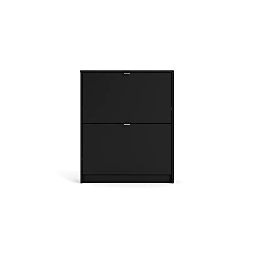 Tvilum, Black Matte Bright 2 Drawer Shoe Cabinet