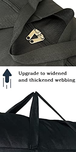 YiKitHom Extra Large Storage Duffle Bag with Zippers and Handles, Heavy Duty Large Capacity Big Long Black Duffle Bag for Travel - 42x23x13.5 Inch