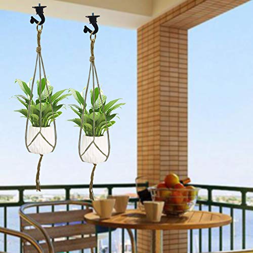 4 Set Swag Ceiling Hooks Heavy Duty Swag Hook with Hardware for Hanging Plants Ceiling Installation Cavity Wall Fixing