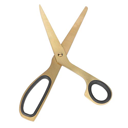 Lightweight Elegant Unique Simplified Golden Scissors, Gold and Black Golden Scissors, Crop Decoration for Office Home