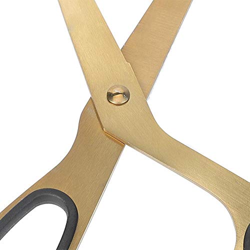 Lightweight Elegant Unique Simplified Golden Scissors, Gold and Black Golden Scissors, Crop Decoration for Office Home