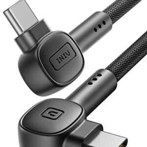 USB C Cable, INIU [2 Pack 6.6ft 100W] 20V/5A PD QC 4.0 Fast Charging USB C to USB C Cable, Nylon Braided Phone Charger Type C Data Cord for iPad Pro MacBook Air Samsung S21 S20 Note Google Pixel etc.