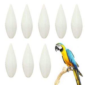 tfwadmx 8pcs bird cuttlebone for parakeets cuddle bones for birds chewing cuttlefish bone natural birds calcium for parrots cockatiels budgies conures cockatoos,4.3-5.1 inches