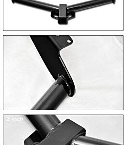 TLAPS 7422448596526 for 2008-2012 Jeep Liberty Class 3 III Black 2" Trailer Hitch Receiver