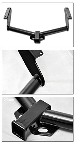 TLAPS 7422448596526 for 2008-2012 Jeep Liberty Class 3 III Black 2" Trailer Hitch Receiver