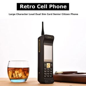 Business Mobile Phone, 2.2'' Retro Cellular Phone with Flashlight, Dual Card Dual Standby Cell Phones, Large Capacity Battery, Support Voice Playback(Black)