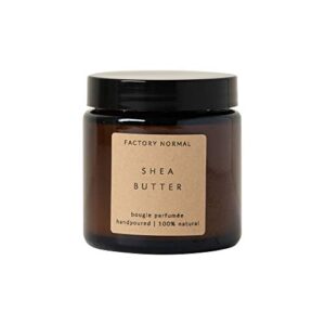 shea butter scented soy candles, factory normal handmade amber jar candle, 4oz, 18 hour burn time