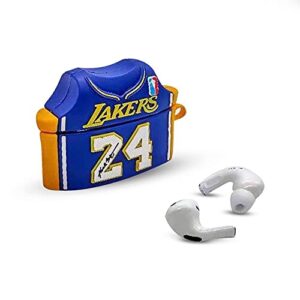 zhawk silicone airpod pro cases | compatible with airpods pro/3 only | 3d cute covers | wireless charging case | best gifts for your loved ones (purple laker)