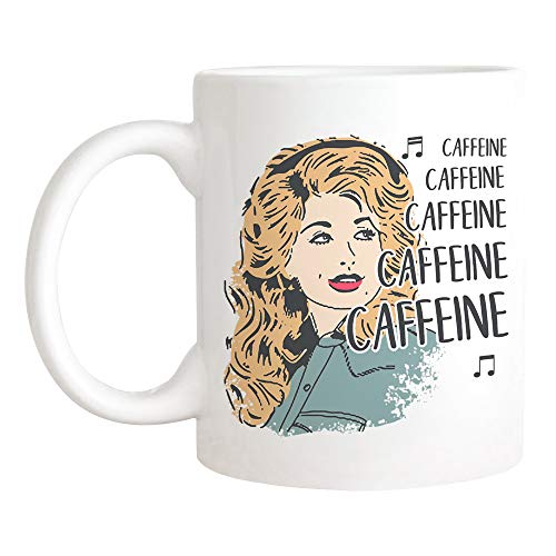 HappyGaoMug - D.o.l.l.y P.a.r.t.o.n Caffeine Jolene Mug,11oz Ceramic Coffee Mug/Tea Cup